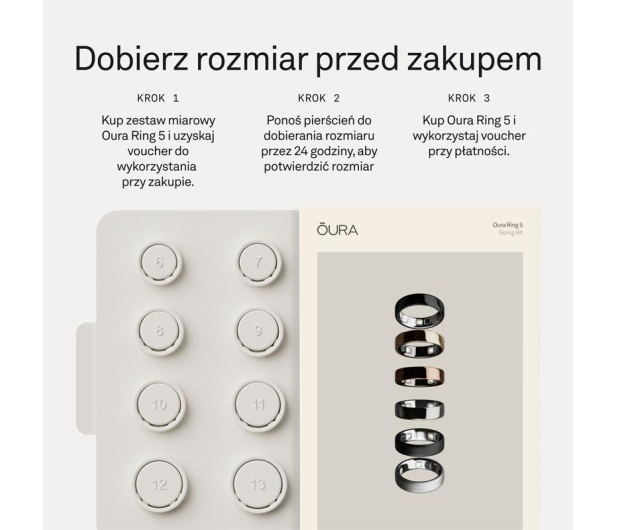 Oura Ring 5 Srebrny (rozmiar 11) - 1608579 - zdjęcie 6